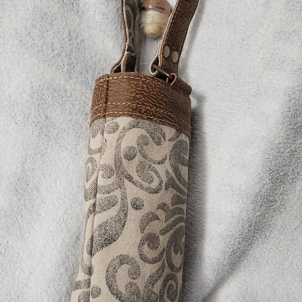 Myra Bag Gray and Brown Mini Bag